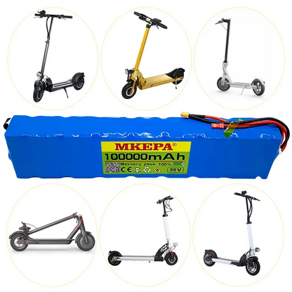Mkepa 10S3P 36V 100000mAh 36v Electric Scooter Battery Pack 18650 Lithium M365 Electric Scooter 36v Battery Scooter