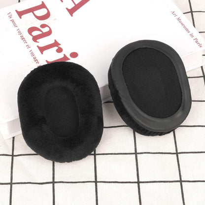 Black Mesh Fabric Velour Leather Earpads for Turtle Beach i30 i60 PX51 Headphones EarForce PX22 / Elite 800X / Seven Ear Cushion