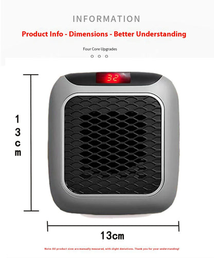 Electric Heater Home Appliance Heating Furnace Portable Heater Plug-in Room Heater Mini Radiator Remote Heating 500W