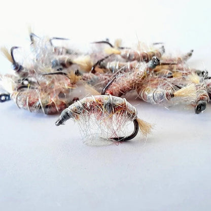 Royal Sissi Hot 2 Styles Fly Tying Rainbow Scud Dub Light & Dark Shade Nymph Dubbing for Trout Flies Colorful Synthetic Shaggy D
