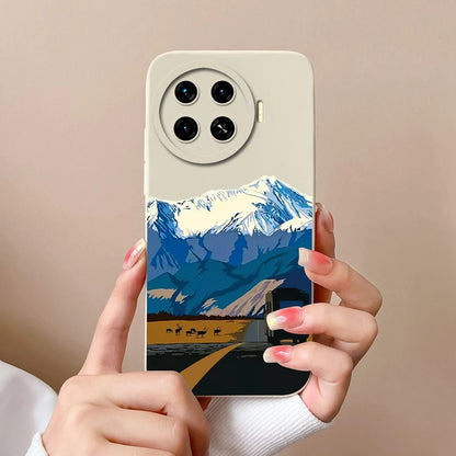 Cover For Tecno Spark 20 Pro+ 4G Case Phone Bags Pretty Flower Liquid Soft Silicone Shell For Tecno Spark20 Pro Plus Funda Coque