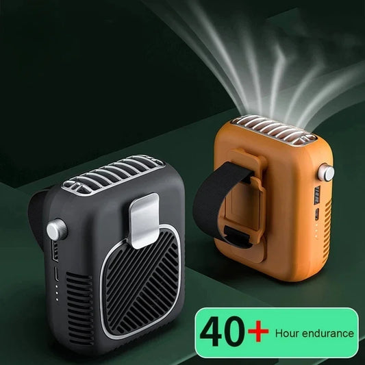 Zai Xiao Portable Personal Hanging Waist Fan With 10000Mah Recharge Quiet Wearable Electric Fan Handheld Air Conditioner by PDG ibma