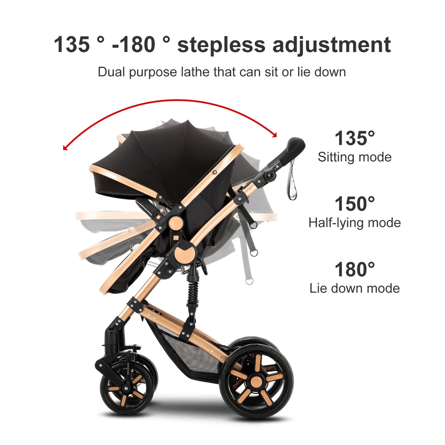 Baby Stroller 3 in 1 stroller lightweight strollers  Baby Carriage mutifunction strollers Baby newborn stroller mother kids