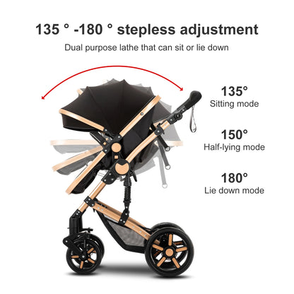 Baby Stroller 3 in 1 stroller lightweight strollers  Baby Carriage mutifunction strollers Baby newborn stroller mother kids