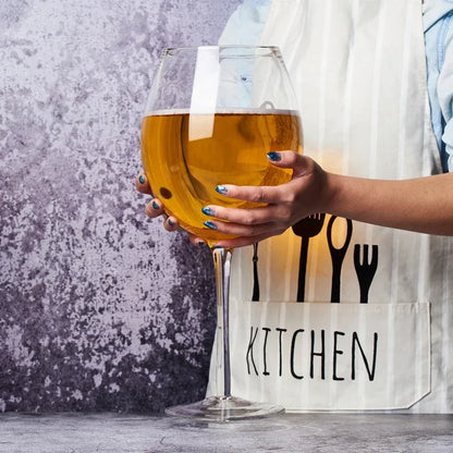 Extra Large 3000ML 106 Oz Giant Wine Glass And Beer Mug Combo for Whiskey Parties Birthdays Weddings - Liquor Glass