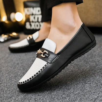 2026 Spring Autumn New Men's Sports Shoes Fashion anti-slip sneakers Casual PU Leather Business Shoes Versatile Work Shoes