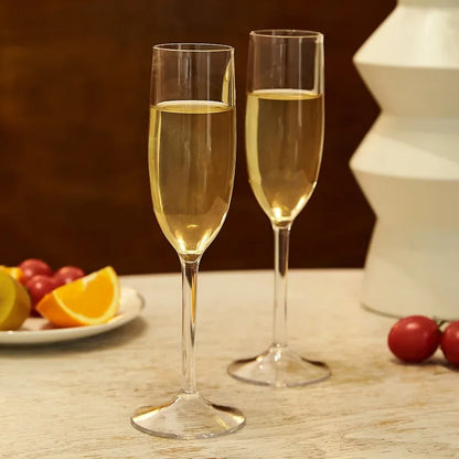 MICHLEY Unbreakable Champagne Flutes Glasses Set Plastic Tritan Sparkling Wine Glass For Wedding Party Picnic Barware 2/4 pcs