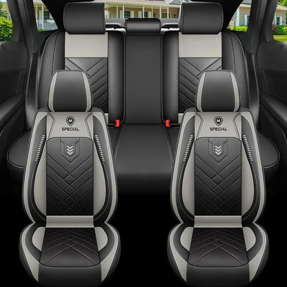 1pcs All inclusive seat cover full leather car seat cushion Driver's seat cover or passenger seat cover all season universal pad by PDG ibma