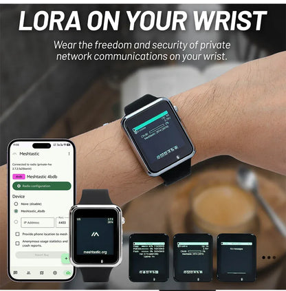 LILYGO T Watch S3 Lora Meshtastic Tracker ESP32-S3 WIFI Bluetooth LoRa Repeater IoT BMA423 Sensor with Mic Speaker Program