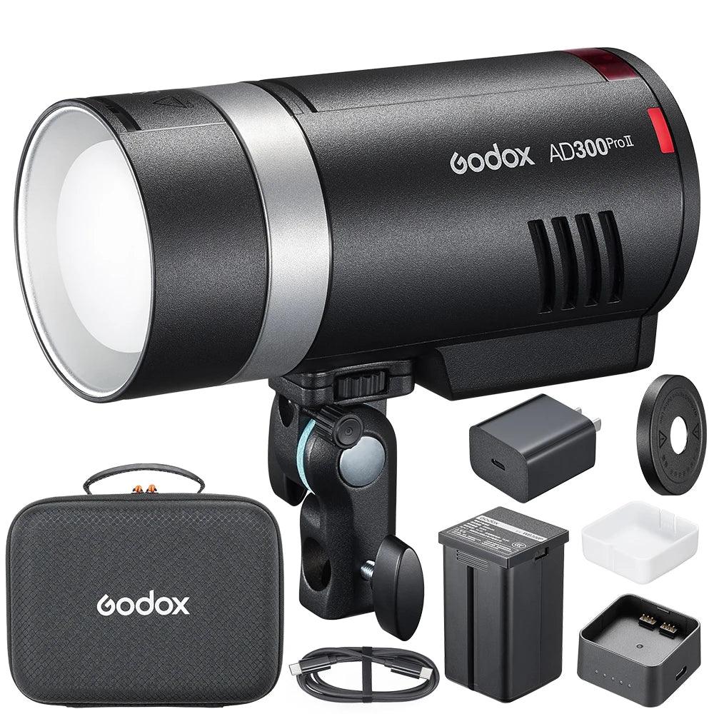Godox AD II Series Out-door TTL Flash AD100/200/300/400/600PROII For Nikon Canon Sony Fuji Olympus LED Modeling Lamp