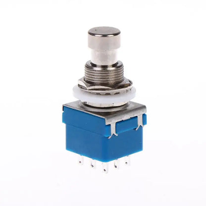 NEW 1/3Pcs Button Direct Conversion Switch 9 Pin 3PDT Latching Guitar Switch Guitar Effects Pedal Box Stomp Foot True Bypass