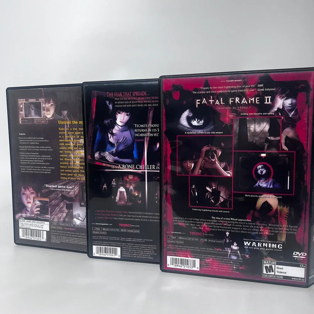 Retro video game Fatal Frame Series NTSC U/C Version copy digital burning disc DVD For PS direct reading modification machine