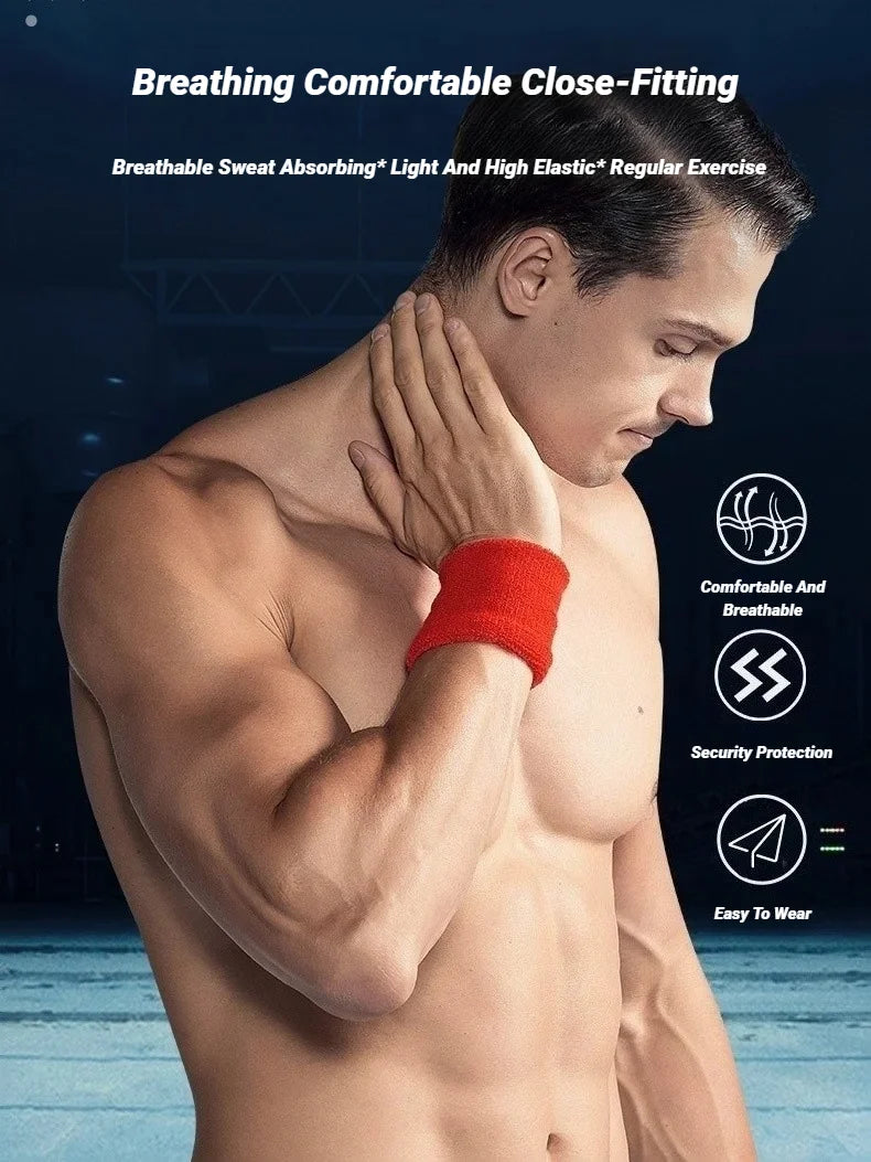 8×10CM Towel Sports Wristbands Tennis Sweat Bands Wrist Guard For Basketball Volleyball padel Fitness Sweatbands Wrap Padel Cuf