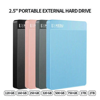 KESU External Hard Drive USB3.0 Portable 250gb/500gb/1tb/2tb High-Speed Storage Device for PC/Laptop, File Backup & Data Storage