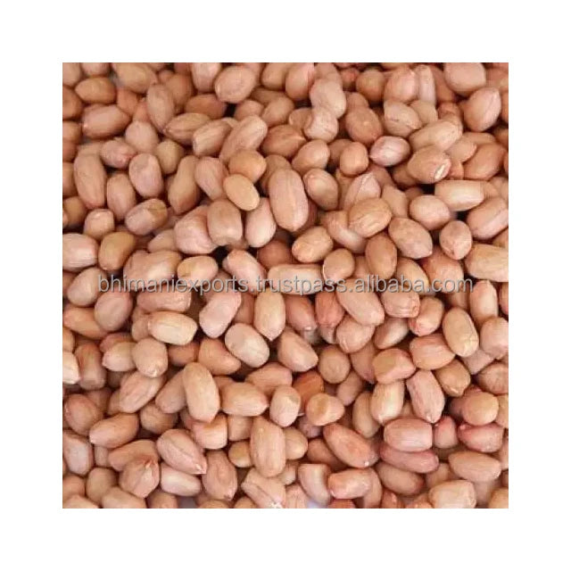 Raw Dried Red Skin Peanut Kernels 100% Natural APEDA Certified India Origin a Grade