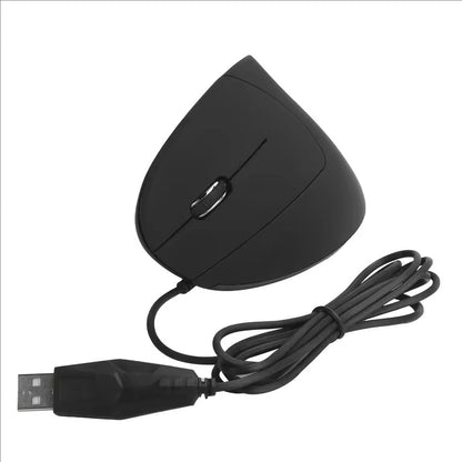Ergonomic Vertical Wired Mouse Rechargeable Optical USB Computer Mice 1600DPI Gaming Healthy Mice