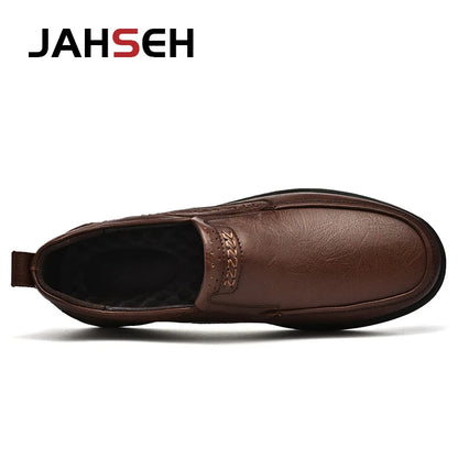 Genuine Leather Men's Shoes Comfortable Outdoor Casual Shoes High Quality Cow Leather Handmade Business Men Flats Shoe For Men