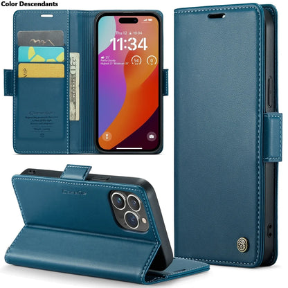 Iphone 15 Pro Max Case Iphone 13 14 12 11 Pro Max SE X XR XS Max 8 7 6 6S Plus Card Slot High-grade Leather Cover Phone Case