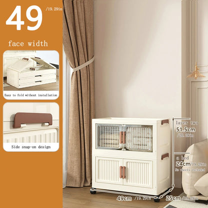 Locker Locker Locker Household Locker Clothes Installation Free Plastic Multi Layer Foldable Large Capacity Practical Cabinet
