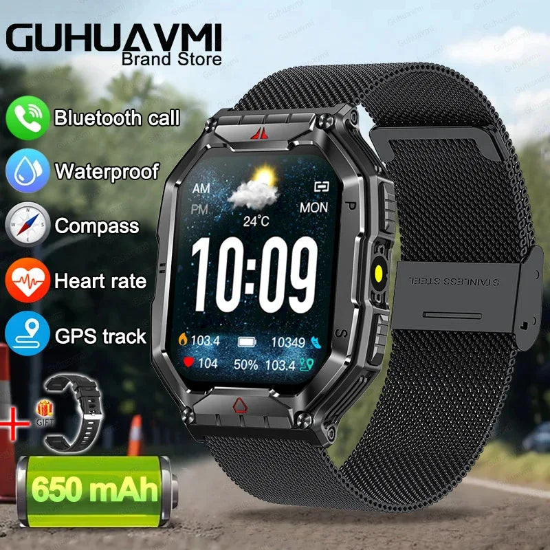 2025 New Men's Smart Watch 360 * 360 HD Touch Screen Sports Waterproof Smartwatch Health Monitoring Bluetooth Call Smart Watches