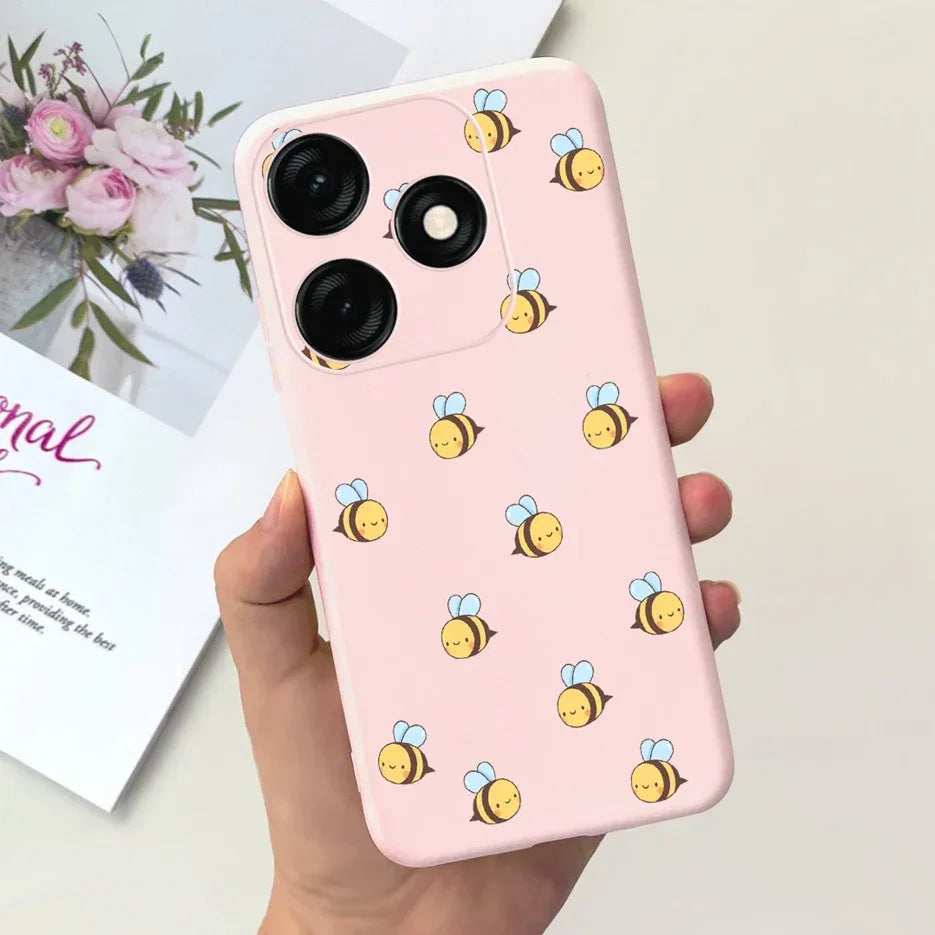 For Tecno Spark 20 Case Spark 20C BG7n Prety Girls Butterfly Painted Phone Case For Tecno Spark 20 Pro Spark20 C Soft TPU Fundas