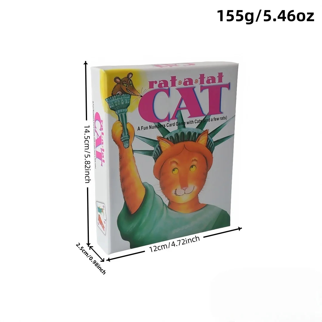 Rat-A-Tat Cat: a Playful Numbers Card Game (Cats, Rats & Fun!) Interesting Card Games, Board Games, Interactive Tabletop Games, with Instruction Manuals in English, French, and Spanish, Ideal Party Games, Suitable as Gifts, P