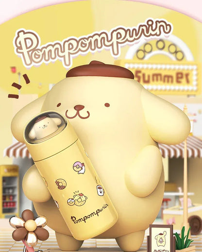 350MLStainless Steel Thermos Cups Student Kids Anime Cartoon Vacuum Flask Cute kitten/Dog/Bear Insulated Water Bottles Tumbler
