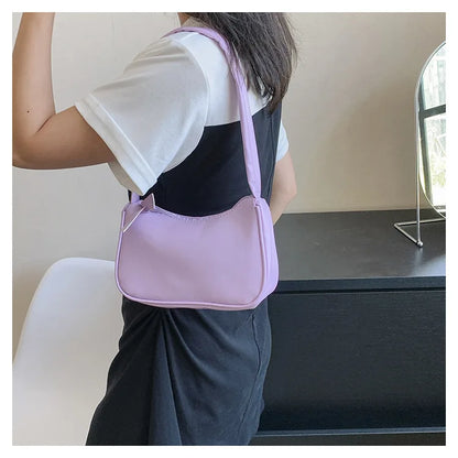 PU Candy Color Mini Handbag Women Shoulder Bag Girls Small Hand Bag Key Phone Pouch Coin Purse Card Bags Card Holder for Women