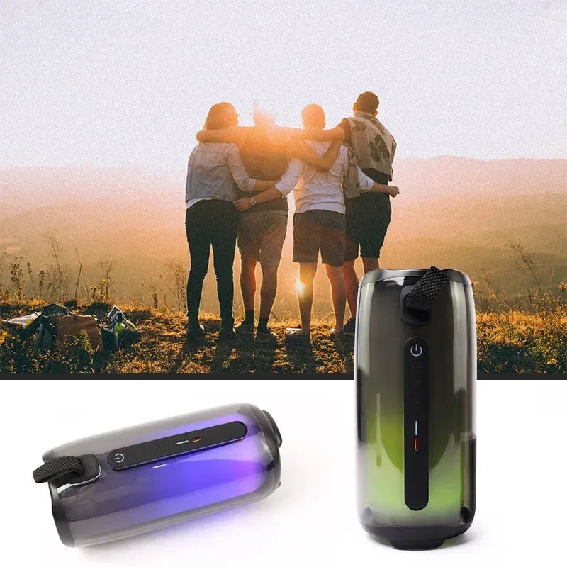 PULSE 5 Family K Song Bluetooth Speaker Portable Column RGB Atmosphere Lamp Audio Boombox Outdoor Waterproof Subwoofer With Mic