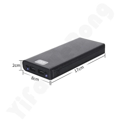 Fast Charging 18650 Power Bank 20000mAh USB Type C 5V Cases Battery Charge Storage Box Without Battery For iPhone Xiaomi Huawei