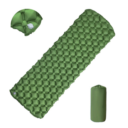 Outdoor Camping Sleeping Pad Folding Sleep Mat Beach Inflat Mattress with Pillows Ultralight Air Mat Travel Hiking New