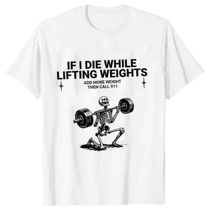 Gym Workout T-shirts for Men Clothing Funny Weightlifting Tshirts Short Sleeve Tops Clothes Fitness Exercise Tee Shirts Homme