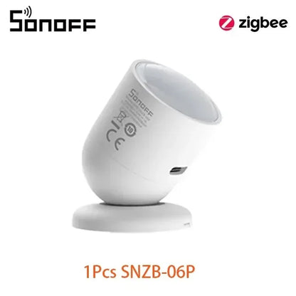 SONOFF SNZB 06P Zigbee Human Presence Sensor SNZB-06P Detector Motion Light Sensing Smart Home Automation Work with Alexa Google