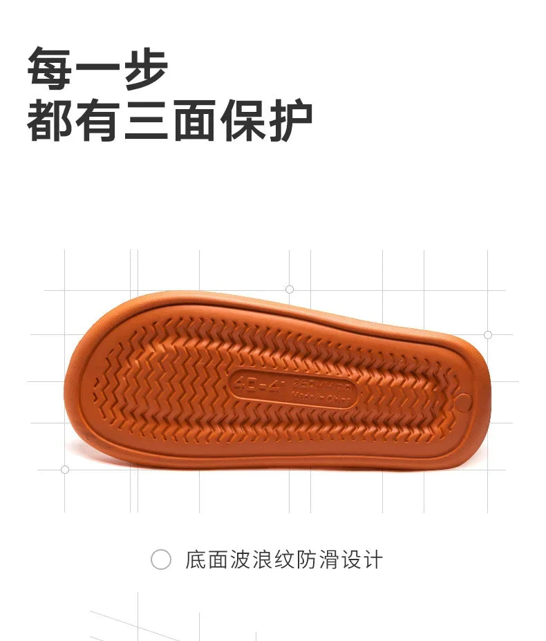 Youpin Thick Platform Women Bathroom Home Slippers Cloud Slippers Soft Sole EVA Indoor Slides Sandals Summer Non-slip Mi