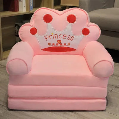 Sofas Children Sofa Cute Cartoon Lazy Folding Small Sofa Bed Girl Princess Baby Toddler Dual-purpose Child Seat All sofas