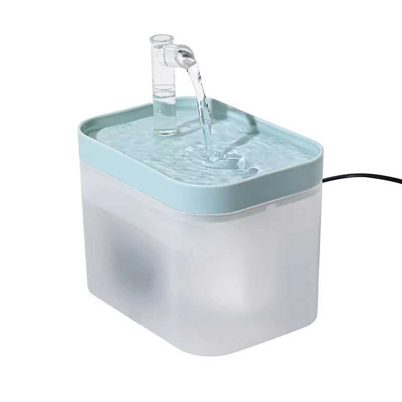 1000ml Automatic Pet Water Fountain Transparent USB Power Cat Water Dispenser for Indoor Dog and Cat Water Feeding Supplies
