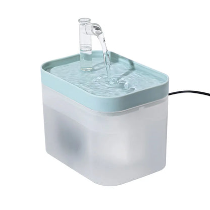 1000ml Automatic Pet Water Fountain Transparent USB Power Cat Water Dispenser for Indoor Dog and Cat Water Feeding Supplies