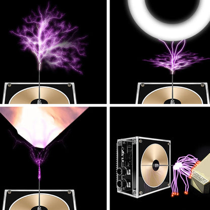 Bluetooth-compatible Music Tesla Coil Arc Plasma Loudspeaker Wireless Transmission Touchable Artificial Education Experiment Toy