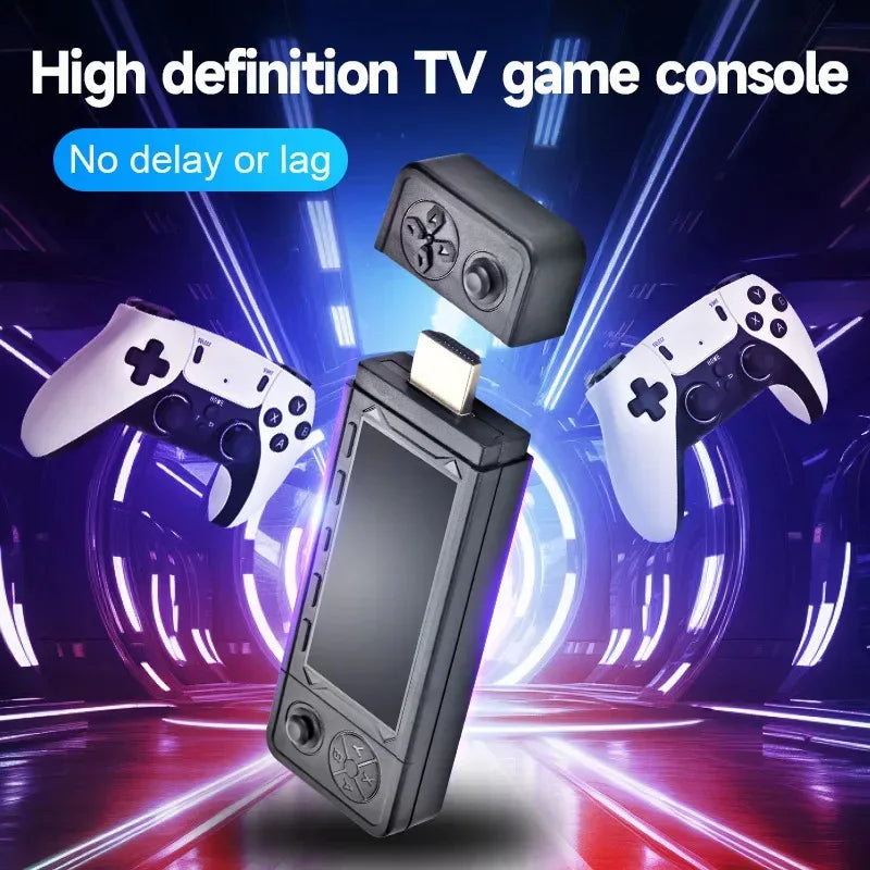 2025 X9 Pro Retro 4K 3D Game Stick TV HD Video Game Console 905X3 Chip 256G 42000 Games For PS1/PSP/SFC/N64 Dual 2.4G Controller