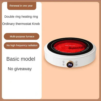 New Electric Ceramic Stove Home Mini Tea Cooker 2000W High Power Induction Cooktop Round Induction Cooker Kitchen Appliances 인덕션