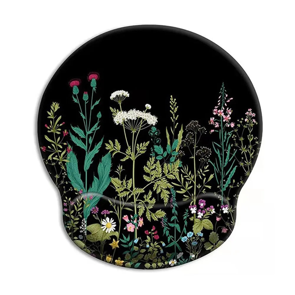 Gift Leopard Mouse Pad Ergonomic Gel Wrist Support Grey Non-Slip Base Wrist Rest Pad Typing and Pain Relief