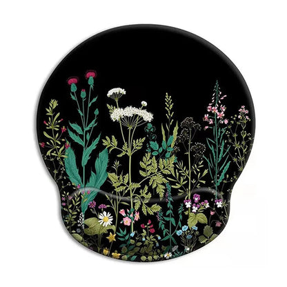 Gift Leopard Mouse Pad Ergonomic Gel Wrist Support Grey Non-Slip Base Wrist Rest Pad Typing and Pain Relief