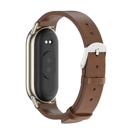 Strap for Xiaomi Mi Band 10 9 8 Bracelet Fashion Leather Replacement Wristband Miband 8 NFC Correa Mi Smart Band 8 9 Wrist Strap