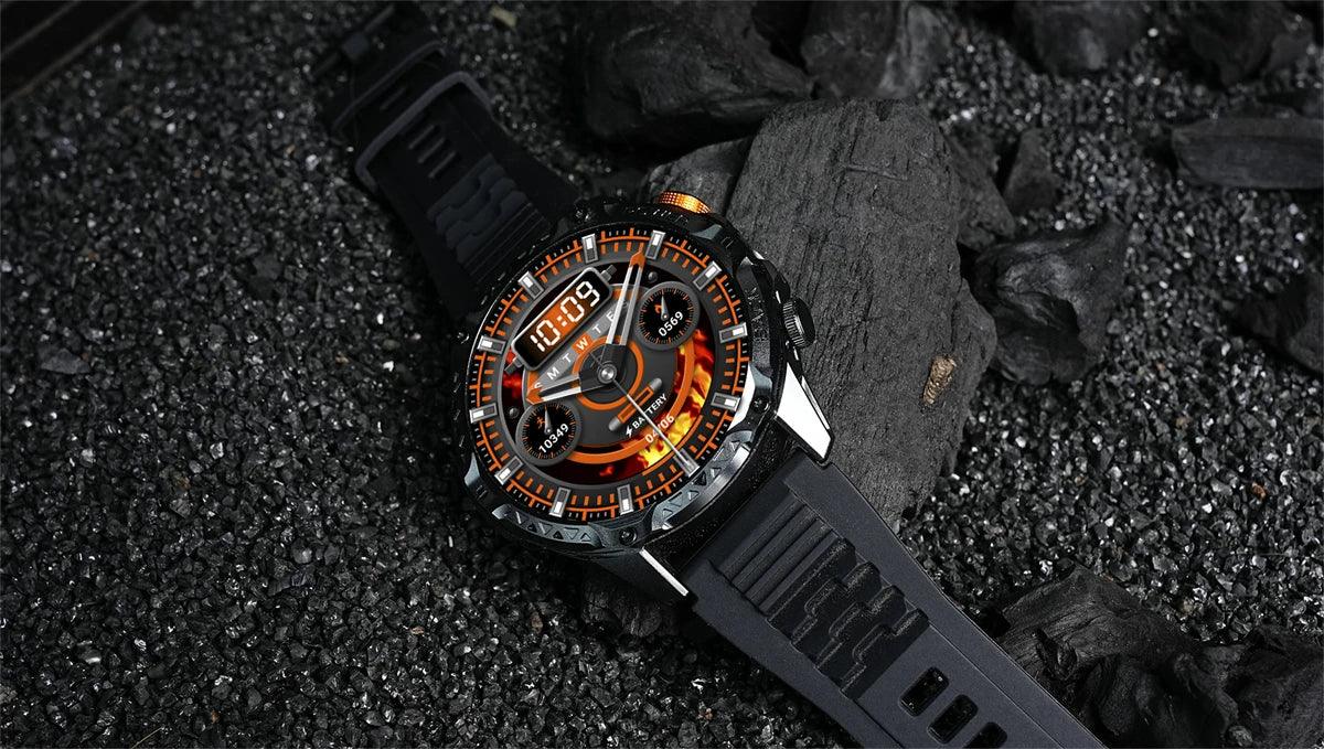 LIGE New Military For T-Rex 3 Ultra Smart Watch 1000mAh Battery IP68 Waterproof Compass Flashlight Sports Tracker Smartwatch Men