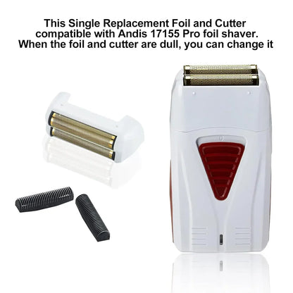Electric Shaver Replacement Foil and Cutters Fit For Andis 17150(TS-1)，17155，17200  Replacement Accessories Head Blade