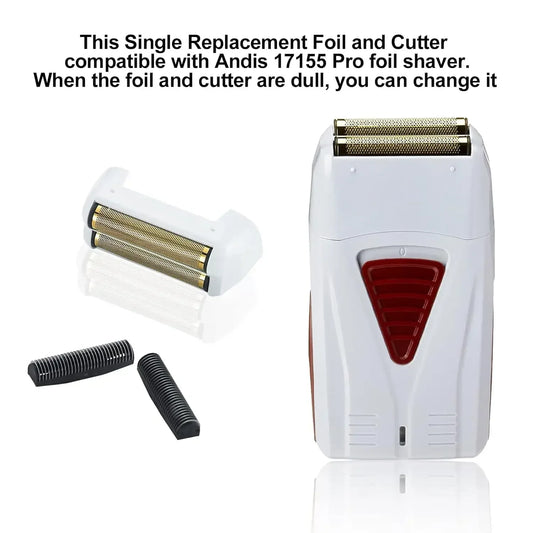 Electric Shaver Replacement Foil and Cutters Fit For Andis 17150(TS-1)，17155，17200  Replacement Accessories Head Blade
