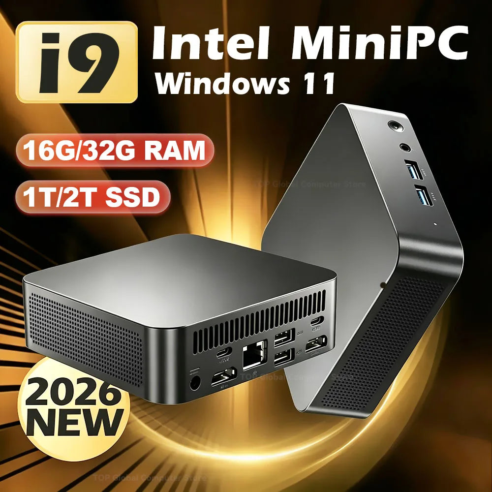 Mini PC Windows 11 Pro Intel Core i9 10980HK/N150 16GB 32GB RAM 1TB 2TB SSD PC Computer Dual WIFI6 BT5.2  Mini Gaming Pc Desktop