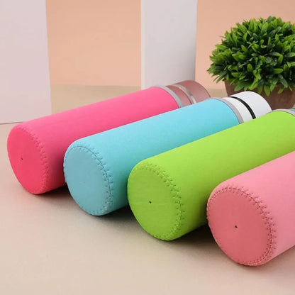 High Quality Portable Water Bottle Cover Anti-fall Neoprene Water Bottle Case Creative Elastic Vacuum Cup Sleeve Outdoor