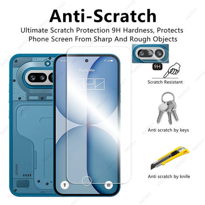 For Nothing Phone 4a Pro Glass Clear HD Protective Film For Nothing Phone 4a Temperd Film Screen Protector Camera Lens Protector by PDG ibma