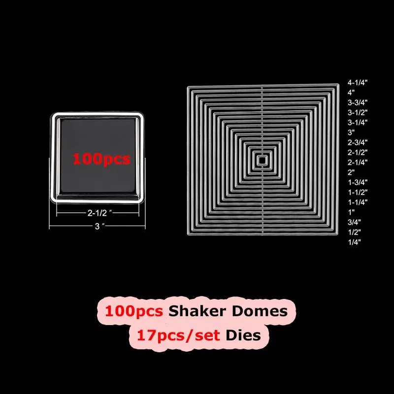 Bundle Deal Jar Heart Egg TV Dimensional Shaker Domes Basic Geometry Shaker Blisters Easter Valentine's Day Card Making Supplies